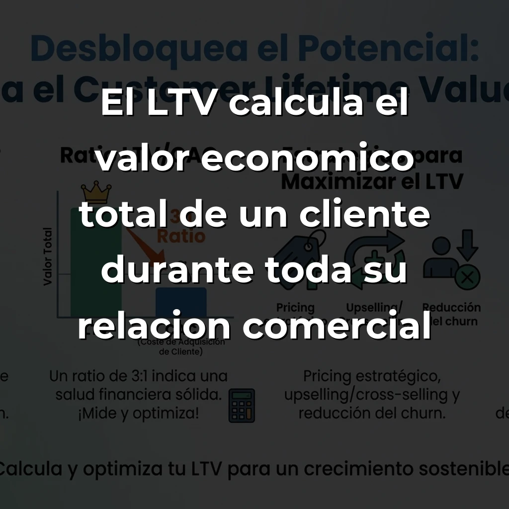 Customer Lifetime Value (LTV): Cómo Calcular y Optimizar el Valor de Vida del Cliente - Metodologías, aplicaciones estratégicas y frameworks para maximizar esta métrica fundamental en startups - Carousel Image