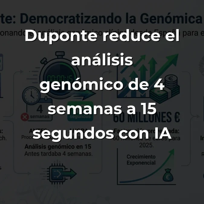 Duponte: La startup sevillana que democratiza la genómica clínica con inteligencia artificial - De cuatro semanas a 15 segundos: cómo esta biotecnológica está poniendo el análisis genético en manos de cualquier médico - Carousel Image