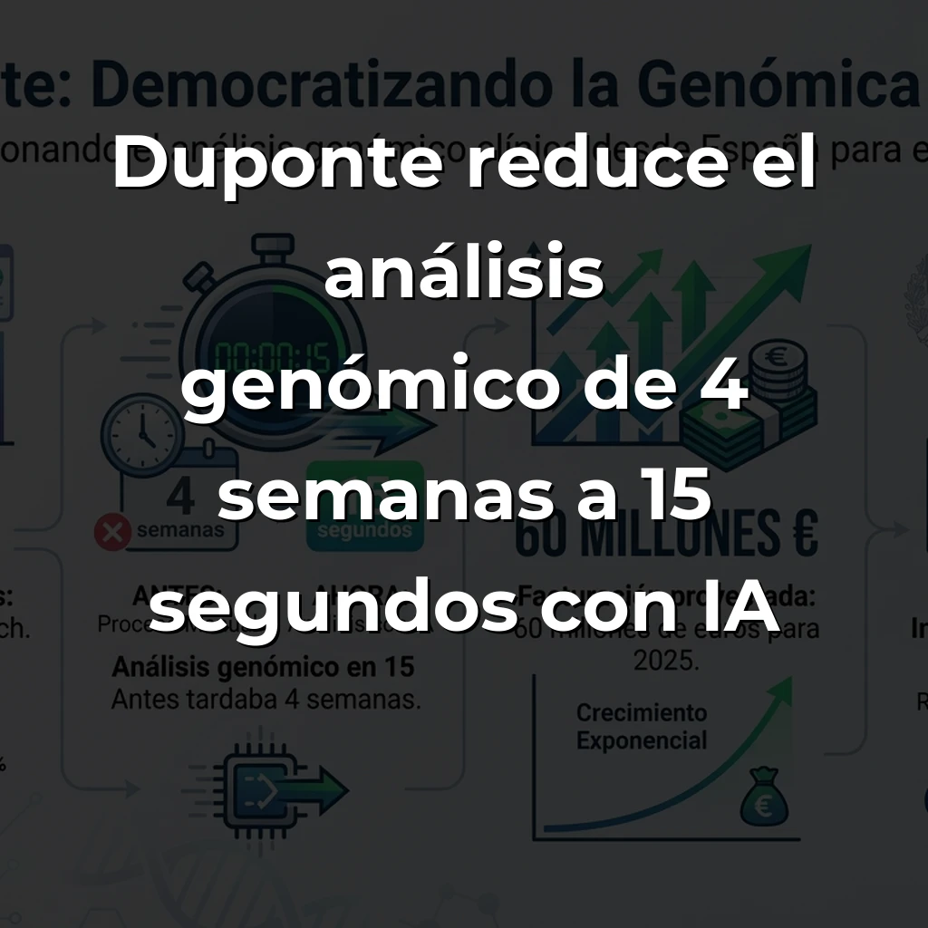 Duponte: La startup sevillana que democratiza la genómica clínica con inteligencia artificial - De cuatro semanas a 15 segundos: cómo esta biotecnológica está poniendo el análisis genético en manos de cualquier médico - Carousel Image