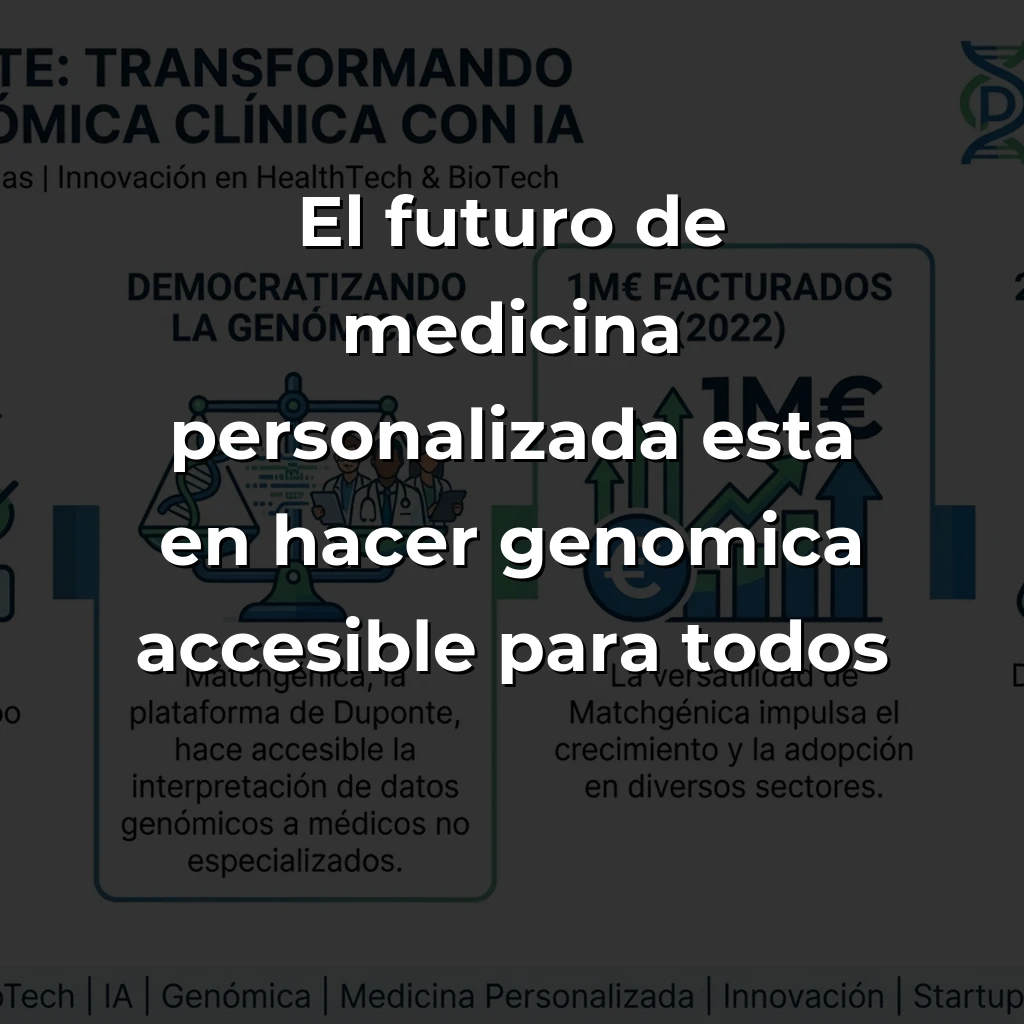 Duponte: La startup sevillana que democratiza genómica clínica con IA - Dos colombianas reducen de 500 días a cero el análisis genómico que transforma diagnósticos personalizados - Carousel Image