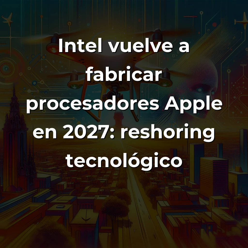 Tech y IA News 02/12: EHang vuelos autónomos Zaragoza, Mathew IA 600 centros, Intel Apple 2027 - - - Carousel Image