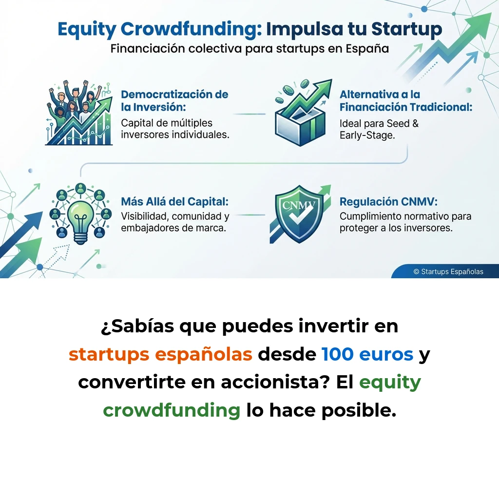 Equity Crowdfunding: Financiación Colectiva para Startups en España - Cómo las plataformas online permiten captar capital de múltiples inversores individuales - Carousel Image