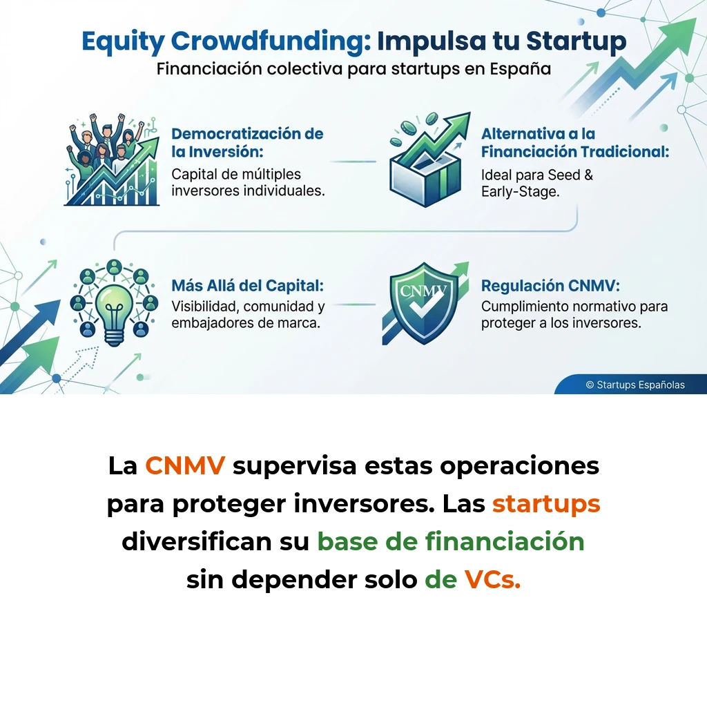 Equity Crowdfunding: Financiación Colectiva para Startups en España - Cómo las plataformas online permiten captar capital de múltiples inversores individuales - Carousel Image