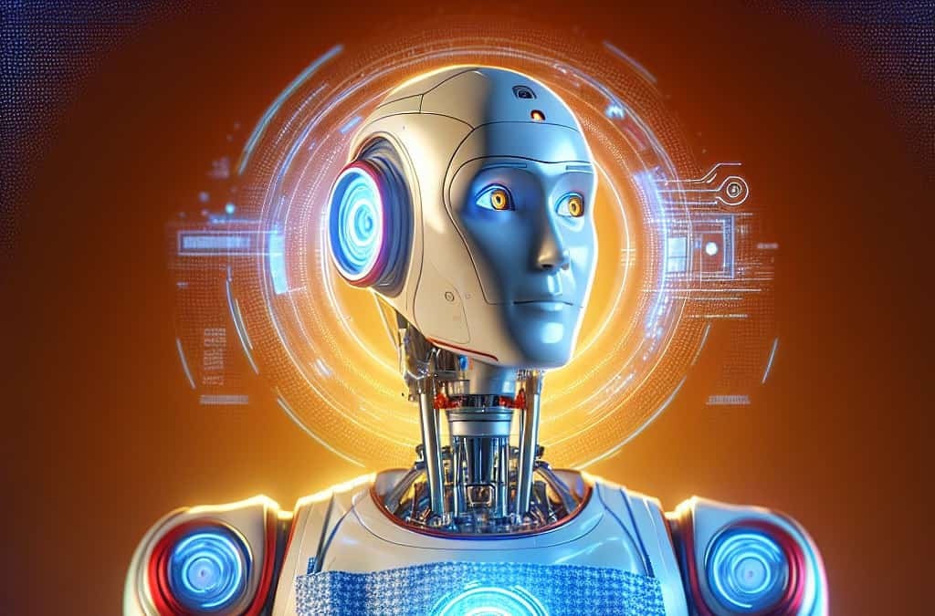 Figure 01: Pionero robot de la era doméstica con inteligencia artificial. Un asistente robótico revolucionario para el hogar del futuro. Figure 01, robot humanoide, inteligencia artificial, robótica doméstica, futuro tecnológico, asistente robótico, Figure AI, OpenAI, interacción humano-robot, ética de la IA