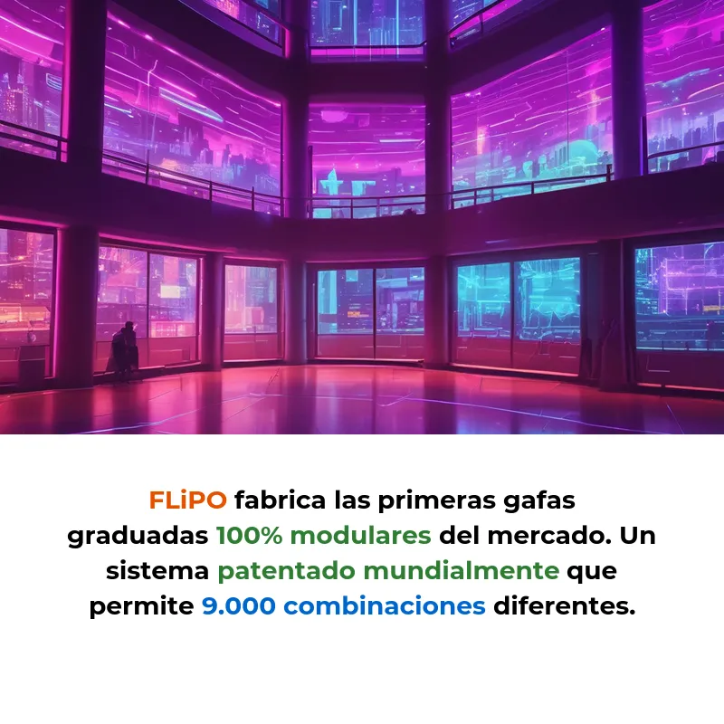FLiPO: 30.000 Gafas Modulares Vendidas en 600 Ópticas Europeas - Eyewear Sostenible - La startup española con patente mundial vende gafas graduadas 100% intercambiables en 9.000 combinaciones - Carousel Image