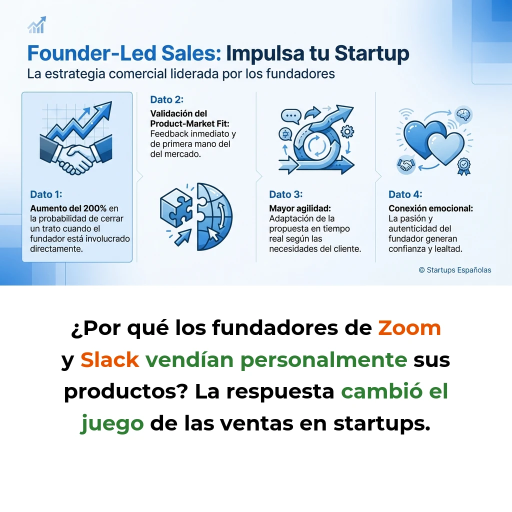 Founder-Led Sales: La Estrategia Comercial de los Fundadores en Startups - Cómo los fundadores lideran las ventas en etapas tempranas y cuándo hacer la transición - Carousel Image