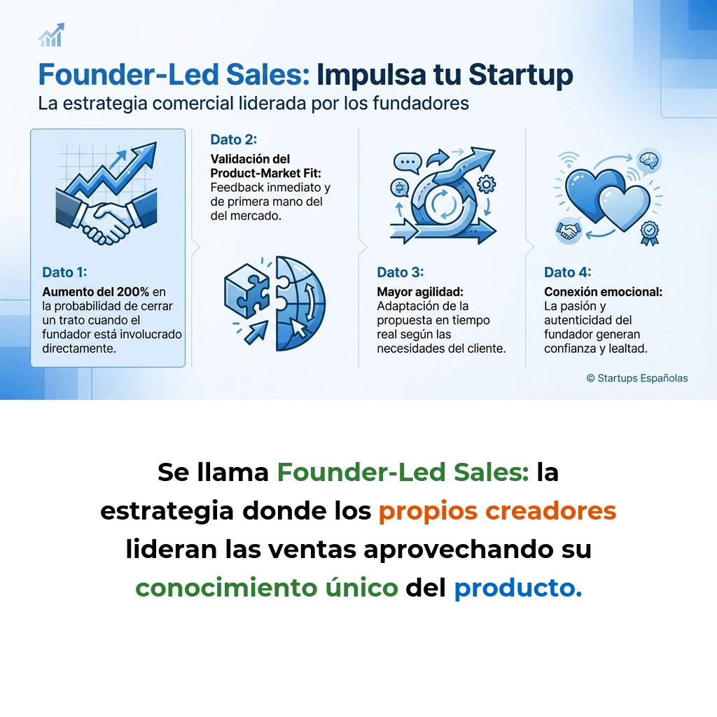 Founder-Led Sales: La Estrategia Comercial de los Fundadores en Startups - Cómo los fundadores lideran las ventas en etapas tempranas y cuándo hacer la transición - Carousel Image