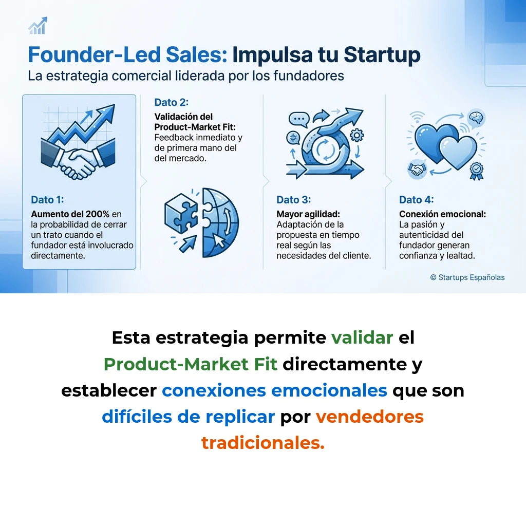 Founder-Led Sales: La Estrategia Comercial de los Fundadores en Startups - Cómo los fundadores lideran las ventas en etapas tempranas y cuándo hacer la transición - Carousel Image