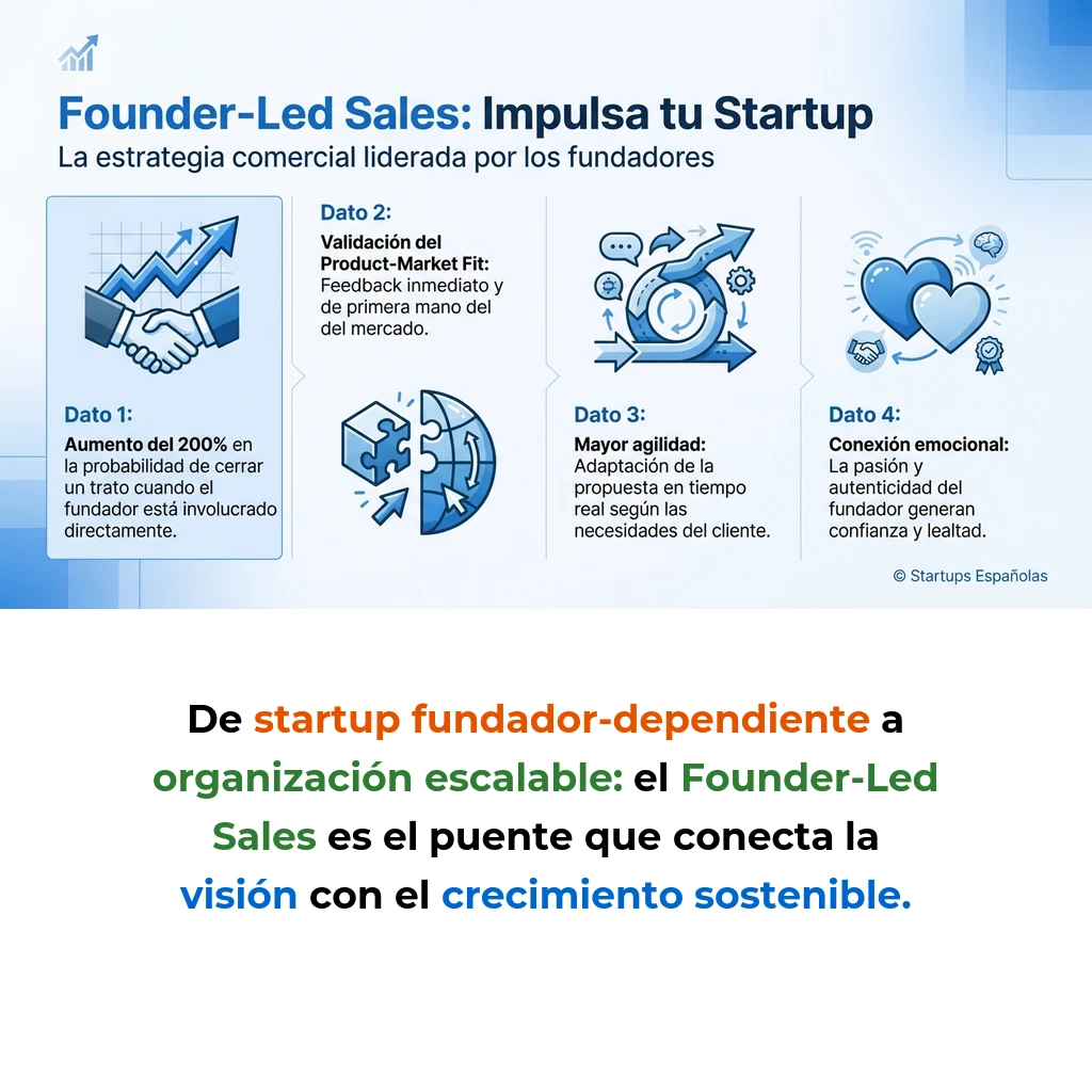 Founder-Led Sales: La Estrategia Comercial de los Fundadores en Startups - Cómo los fundadores lideran las ventas en etapas tempranas y cuándo hacer la transición - Carousel Image