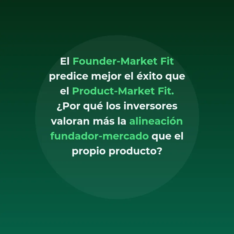 Founder-Market Fit: Por qué la alineación fundador-mercado predice mejor el éxito que el producto - El concepto que está transformando cómo los inversores evalúan startups en etapas tempranas - Carousel Image