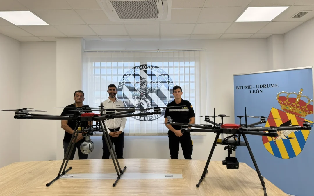 FuVeX entrega a la UME drones de largo alcance con visión nocturna contra incendios forestales
