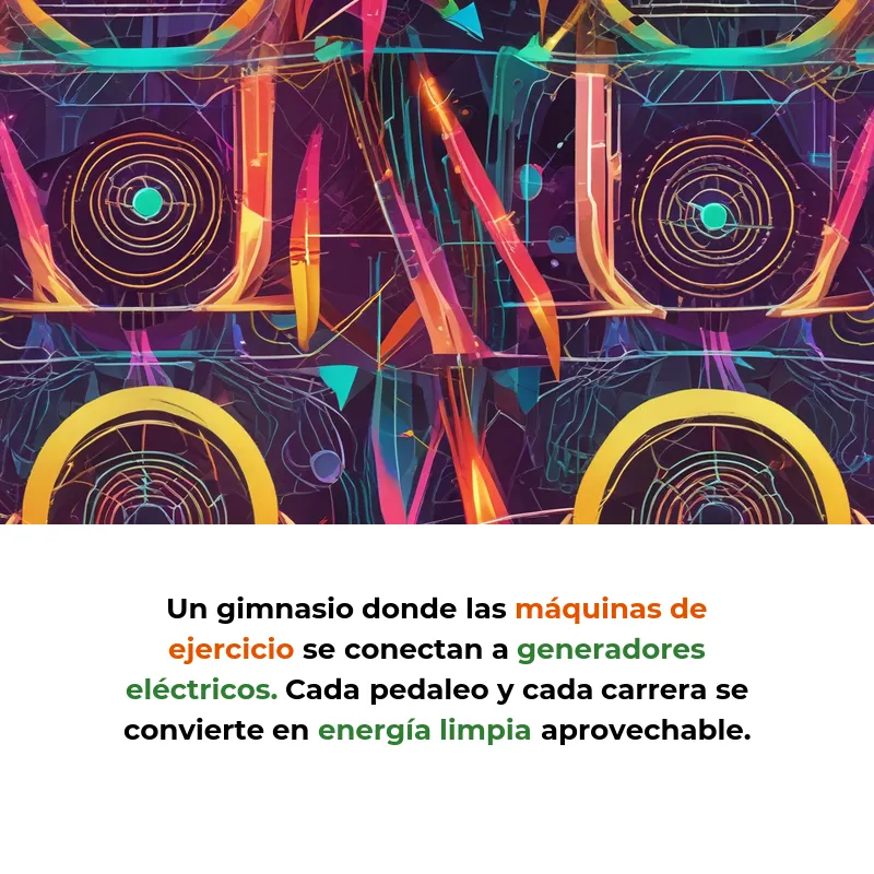 Idea de Negocio: Un gimnasio que genera electricidad mientras la gente entrena - Convertir el ejercicio diario en energía limpia que reduce costos y atrae clientes ecológicos - Carousel Image