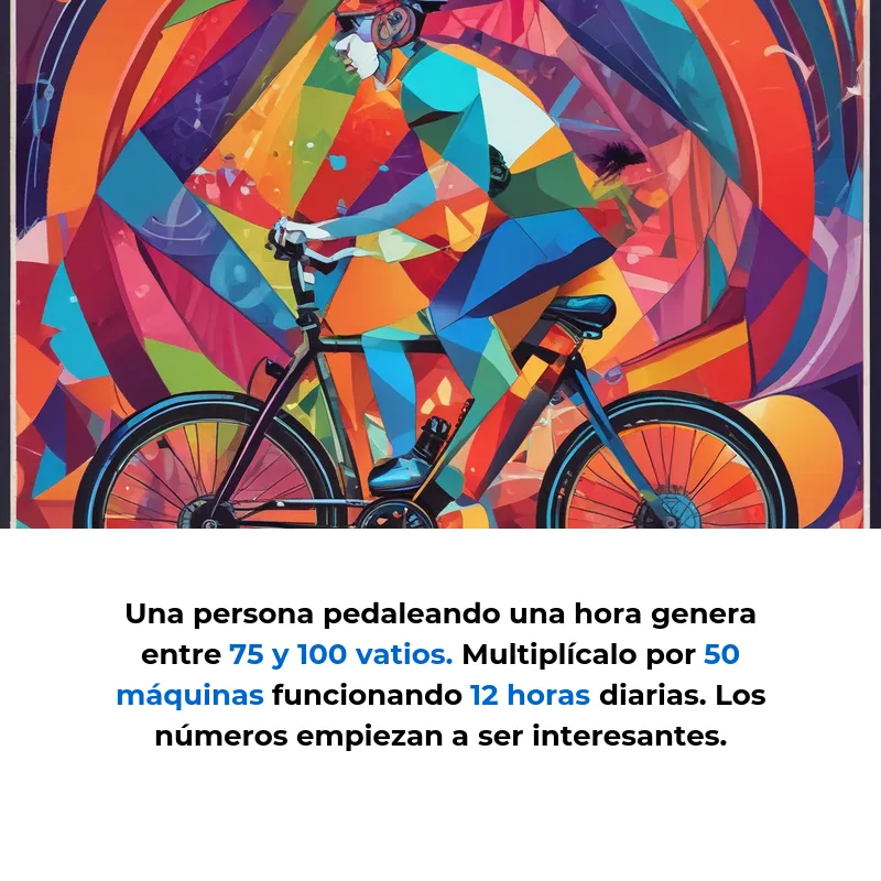 Idea de Negocio: Un gimnasio que genera electricidad mientras la gente entrena - Convertir el ejercicio diario en energía limpia que reduce costos y atrae clientes ecológicos - Carousel Image