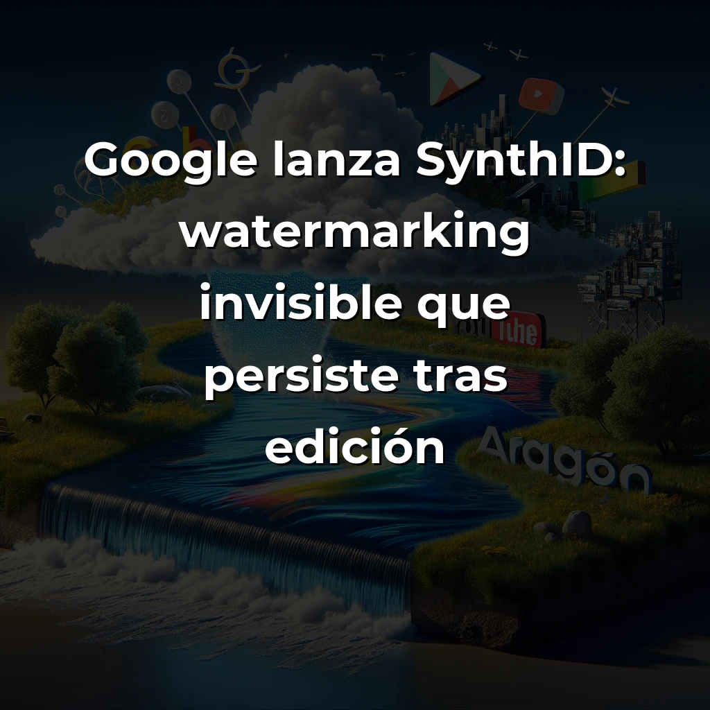 Tech y IA News 27/11: Google SynthID Watermarking, YouTube Video Upscaling, Aragón Cloud Infrastructure - - Carousel Image