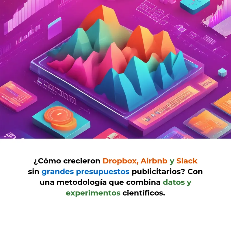 Growth Marketing: La metodología que usan las startups para crecer con datos y experimentos - Cómo Dropbox, Airbnb y Slack escalaron sin grandes presupuestos usando experimentación continua - Carousel Image