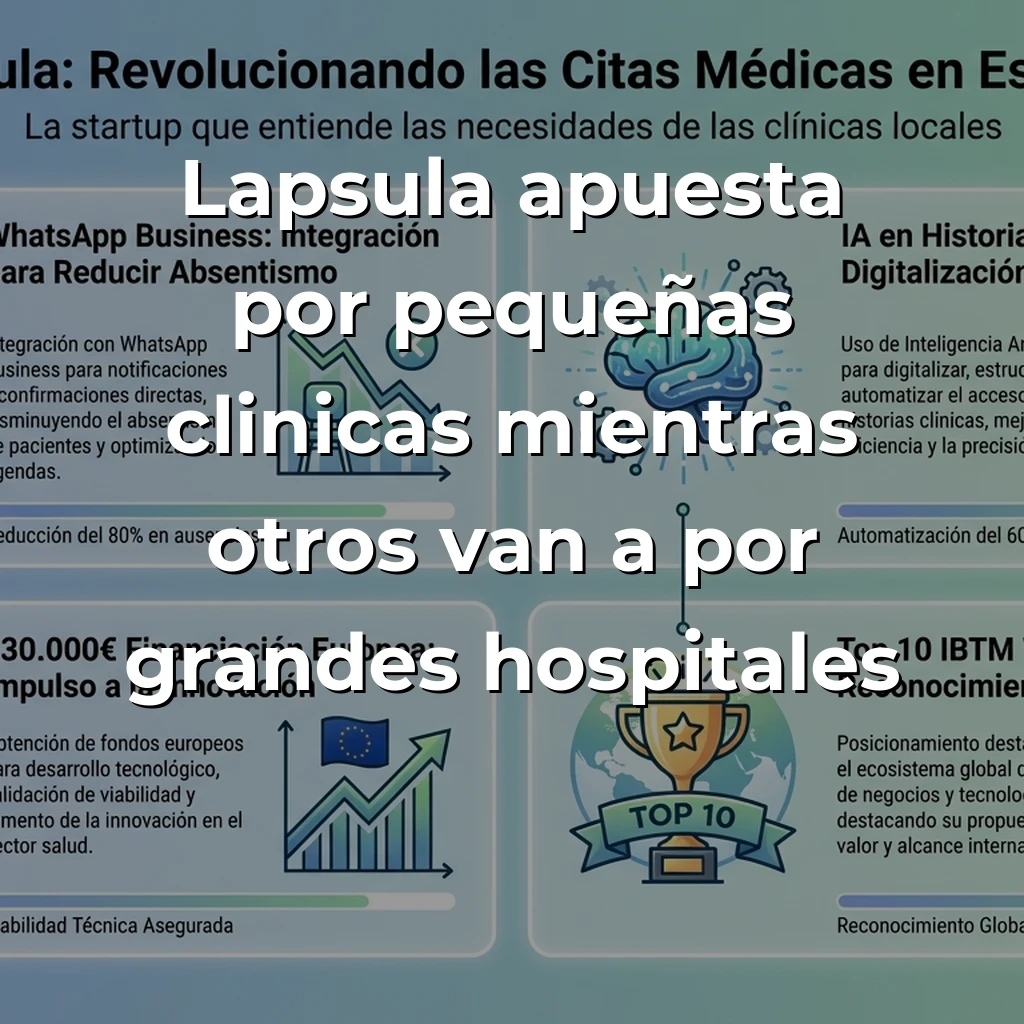 Lapsula: La startup catalana que está revolucionando la gestión de citas médicas en España - Mientras Doctolib conquista Europa, esta healthtech barcelonesa apuesta por las clínicas de barrio con IA y WhatsApp - Carousel Image