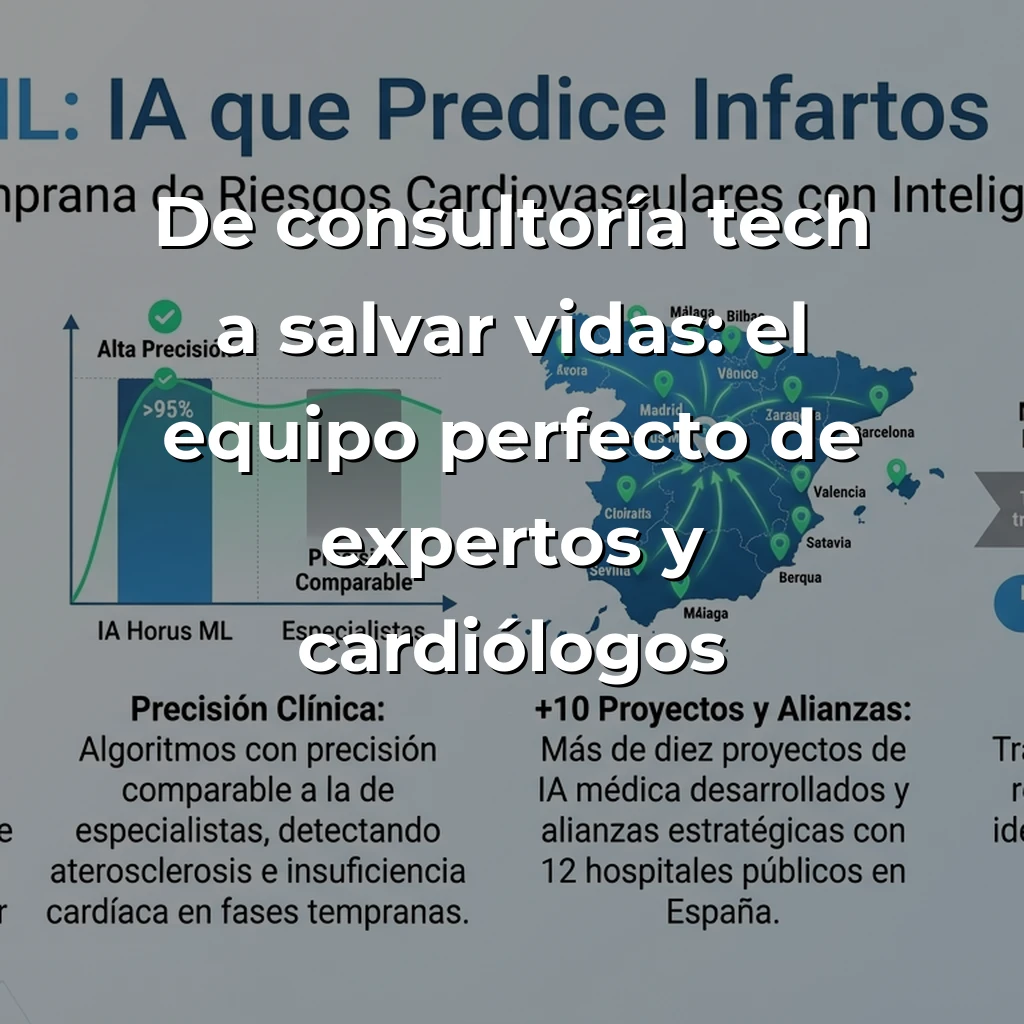 Horus ML: La startup española que detecta infartos antes de que ocurran - Esta empresa madrileña usa IA para identificar riesgos cardiovasculares invisibles, y ya está salvando vidas en 12 hospitales españoles - Carousel Image