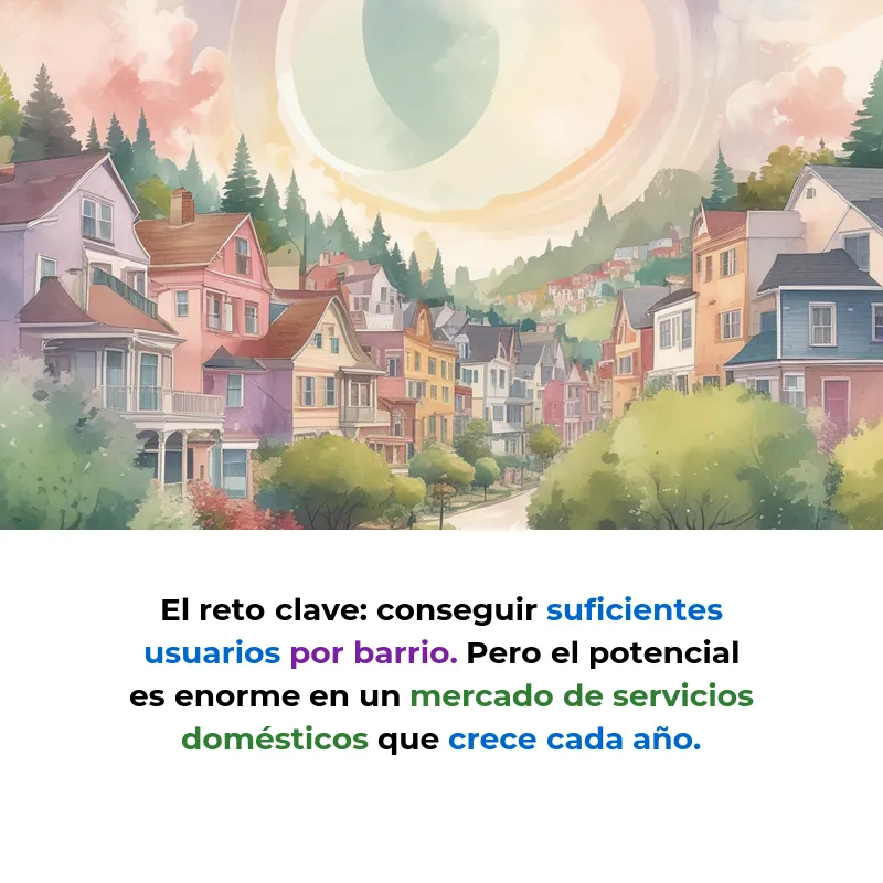 Idea de Negocio: Una app para que los vecinos se ayuden con tareas domésticas - Conectar a personas del mismo barrio para intercambiar servicios de limpieza, compras y cuidados - Carousel Image
