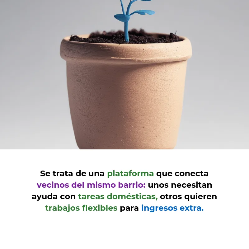 Idea de Negocio: Una app para que los vecinos se ayuden con tareas domésticas - Conectar a personas del mismo barrio para intercambiar servicios de limpieza, compras y cuidados - Carousel Image