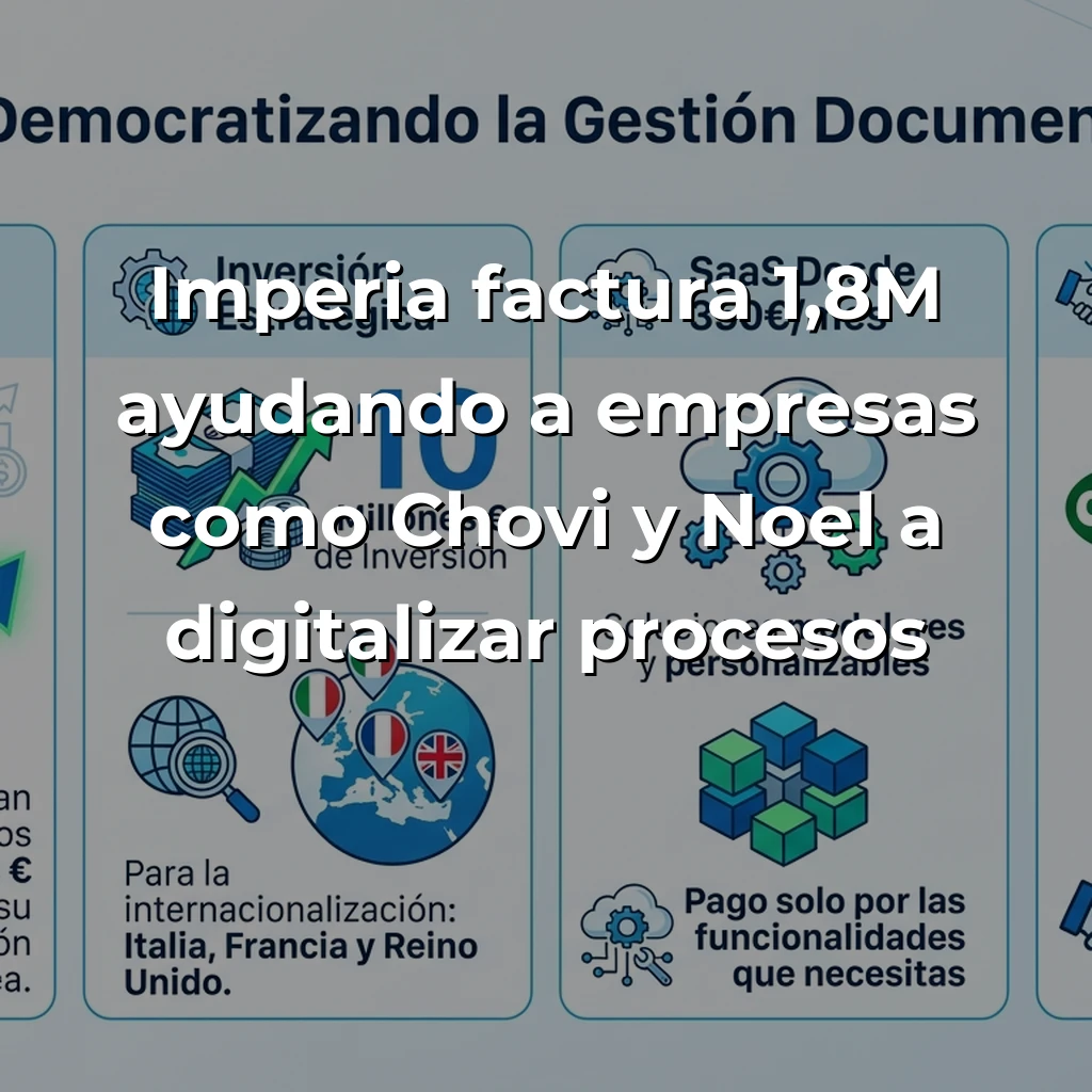 Imperia: La startup valenciana que democratiza la gestión documental inteligente con IA - Tres exconsultores convierten la frustración de las PYMEs con Excel en un SaaS de 1,8M€ que conquista Europa - Carousel Image