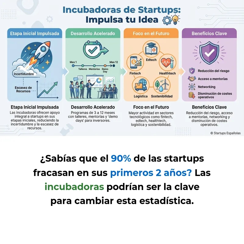 Incubadoras de startups: qué son y cómo funcionan estos programas de apoyo - Organizaciones que acompañan a emprendedores en las fases iniciales del proyecto - Carousel Image