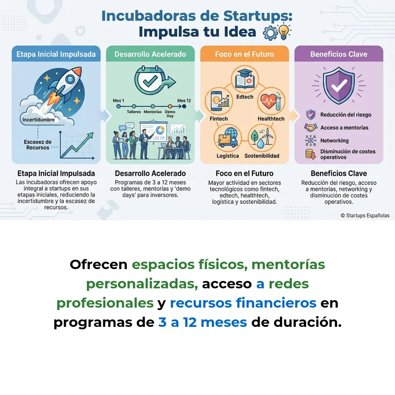 Incubadoras de startups: qué son y cómo funcionan estos programas de apoyo - Organizaciones que acompañan a emprendedores en las fases iniciales del proyecto - Carousel Image