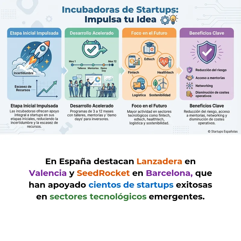 Incubadoras de startups: qué son y cómo funcionan estos programas de apoyo - Organizaciones que acompañan a emprendedores en las fases iniciales del proyecto - Carousel Image