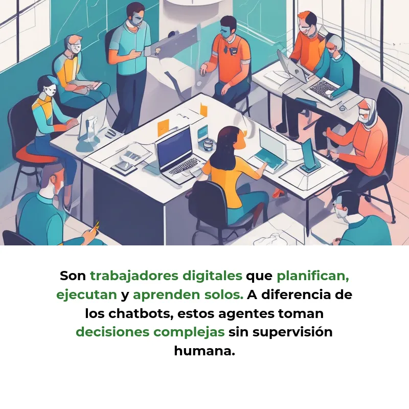Idea SaaS: Agentes IA Autónomos para Automatizar Procesos Complejos en Gobiernos y Empresas - Trabajadores digitales que planifican, ejecutan y aprenden solos para liberar tiempo humano - Carousel Image