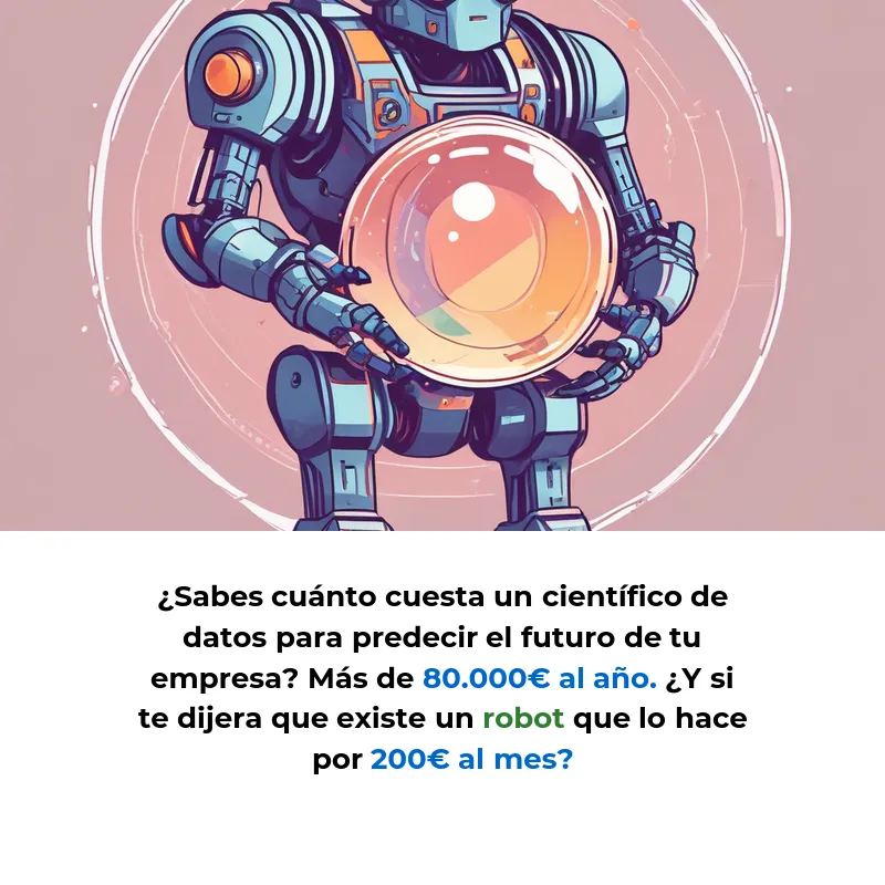 Idea SaaS: Un Robot que Predice el Futuro de Tu Empresa - Analítica predictiva automática para empresas que no pueden permitirse un científico de datos - Carousel Image
