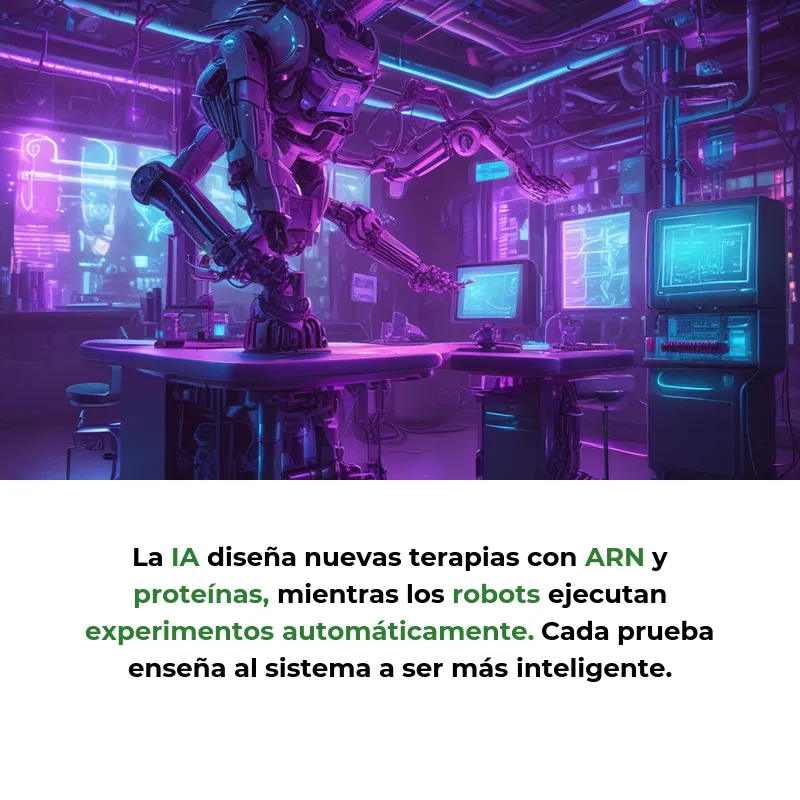 Idea SaaS: Robot científico con IA para automatizar laboratorios de biotecnología - Un asistente inteligente que realiza experimentos automáticamente para acelerar el descubrimiento de nuevos medicamentos - Carousel Image