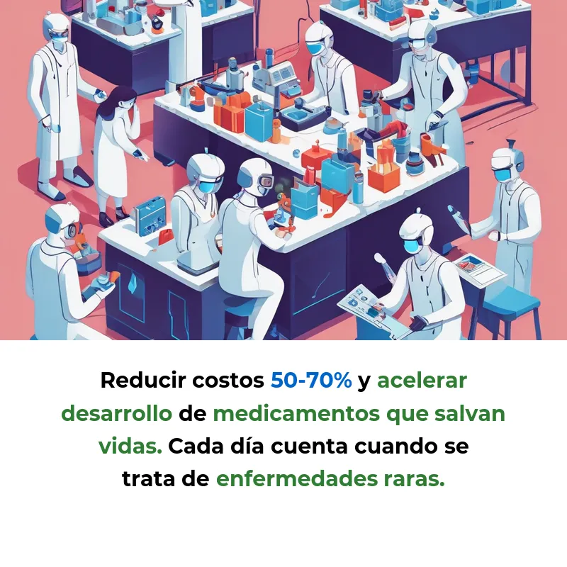 Idea SaaS: Robots con IA para automatizar laboratorios y crear medicamentos más rápido - Agentes autónomos que reducen el desarrollo farmacéutico de 15 años a 3-5 años - Carousel Image