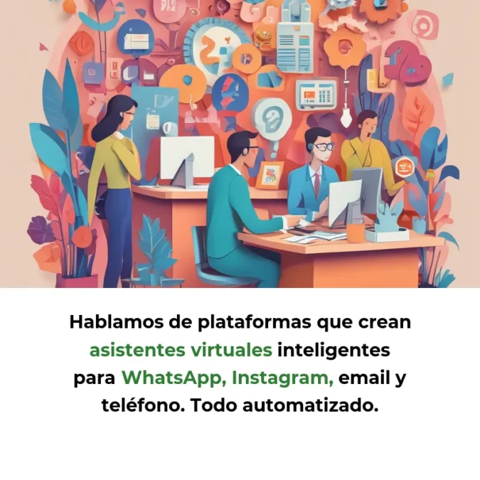 Idea SaaS: Agentes IA para Soporte al Cliente 24/7 sin Equipos Grandes - Robots conversacionales inteligentes que atienden clientes por WhatsApp, Instagram y más canales automáticamente - Carousel Image