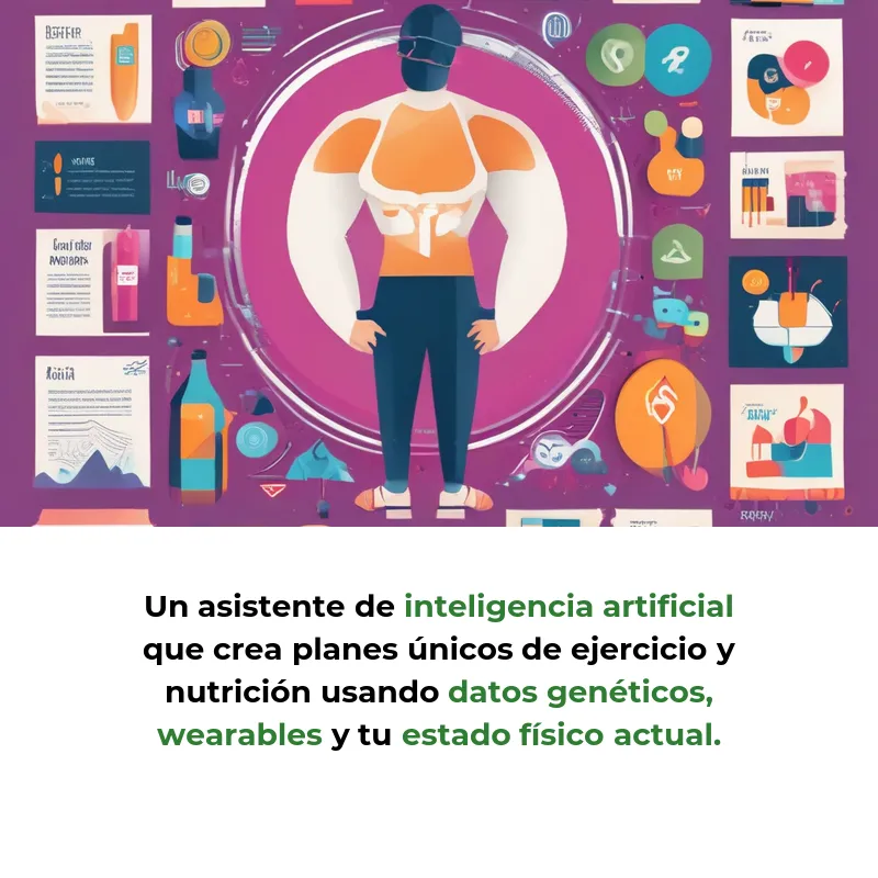 Idea de Negocio: Un Entrenador Personal de IA Que Conoce Tu ADN y Tus Datos de Salud - Cómo la inteligencia artificial podría revolucionar el fitness creando planes únicos basados en genética y wearables - Carousel Image
