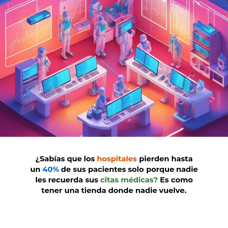 Idea de Negocio: Marketplace de Agentes IA para que Hospitales No Pierdan Pacientes - Robots virtuales que llaman, recuerdan citas y programan visitas automáticamente - Carousel Image