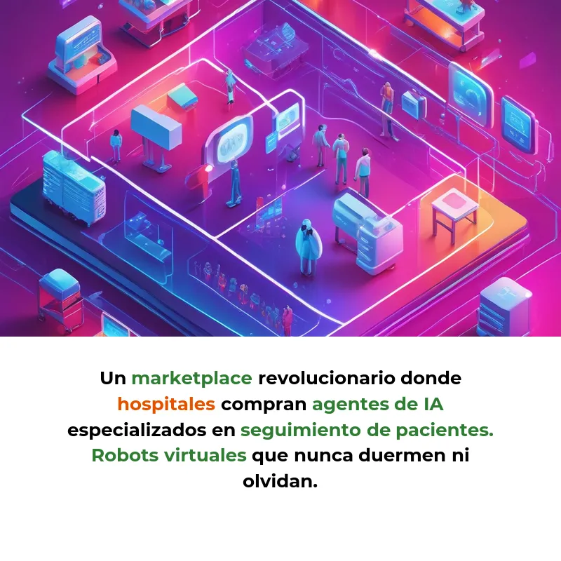 Idea de Negocio: Marketplace de Agentes IA para que Hospitales No Pierdan Pacientes - Robots virtuales que llaman, recuerdan citas y programan visitas automáticamente - Carousel Image