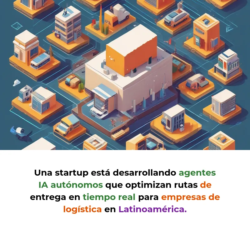 Idea SaaS: Agentes IA que Optimizan Rutas de Entrega en Tiempo Real para Empresas de Logística - Software inteligente que usa robots virtuales para planificar automáticamente las mejores rutas de entrega y reducir costos hasta 30% - Carousel Image