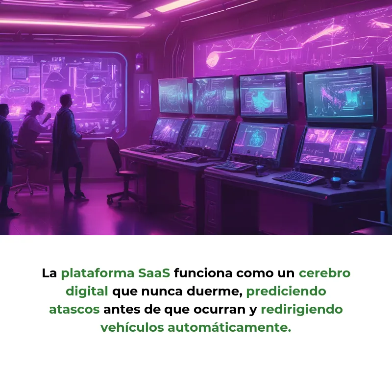 Idea SaaS: Agentes IA que Optimizan Rutas de Tráfico en Tiempo Real - Plataforma que usa inteligencia artificial para reducir tiempos de viaje hasta 50% en ciudades latinoamericanas - Carousel Image