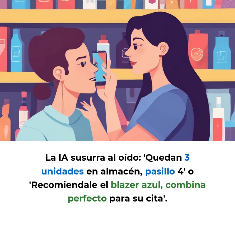 Idea SaaS: Agentes de IA como Asistentes Personales para Empleados de Tiendas - Inteligencia artificial integrada en wearables que convierte a cada vendedor en un experto instantáneo - Carousel Image