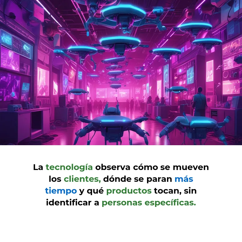 Idea SaaS: Plataforma de IA para Convertir Tiendas Físicas en "Tiendas Inteligentes - Sensores y cámaras que analizan comportamiento de clientes para personalizar la experiencia de compra en tiempo real - Carousel Image