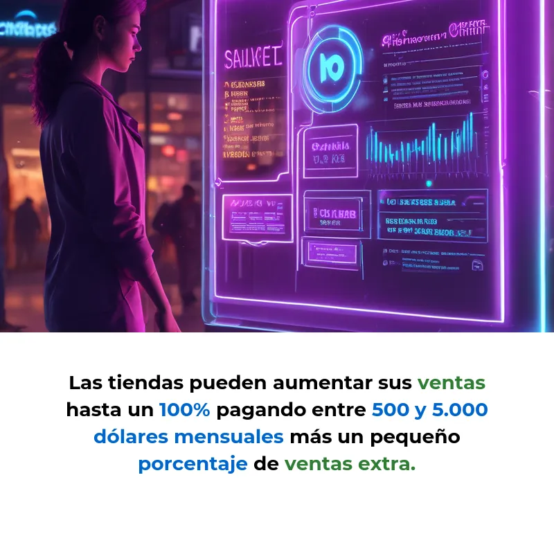 Idea SaaS: Plataforma de IA para Convertir Tiendas Físicas en "Tiendas Inteligentes - Sensores y cámaras que analizan comportamiento de clientes para personalizar la experiencia de compra en tiempo real - Carousel Image