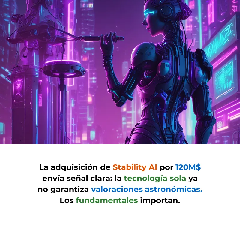Por qué OpenAI vale 157.000M$ y Stability AI se vendió por 120M$: la brutal realidad del mercado de IA – Carousel Image