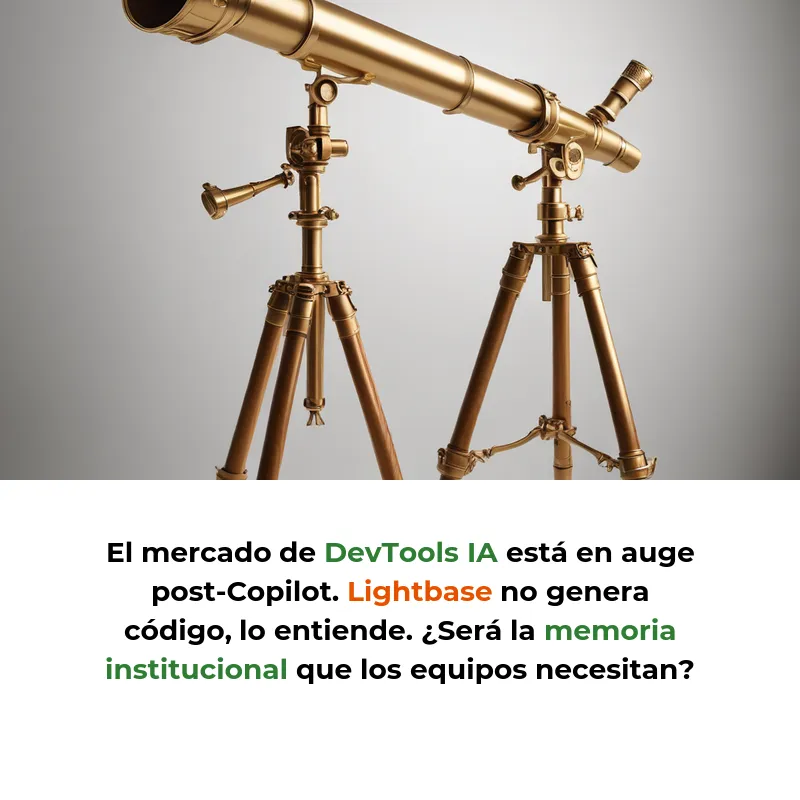 Lightbase: La plataforma de IA que quiere ser la memoria técnica de los equipos de ingeniería - La startup del ex-CTO de Seedtag levanta 2,2 millones para eliminar los silos de conocimiento en desarrollo de software - Carousel Image