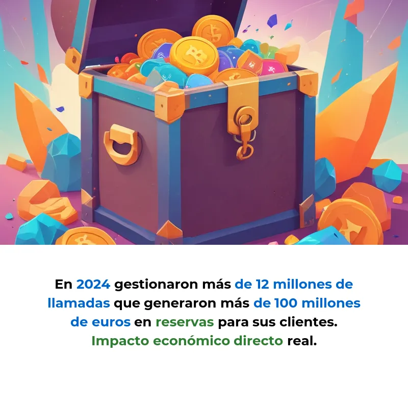 Bookline: Agentes de IA que atienden 12 millones de llamadas anuales en restaurantes y hoteles - La startup barcelonesa automatiza hasta el 90% de las llamadas telefónicas en hostelería, generando más de 100 millones de euros en reservas para sus clientes - Carousel Image