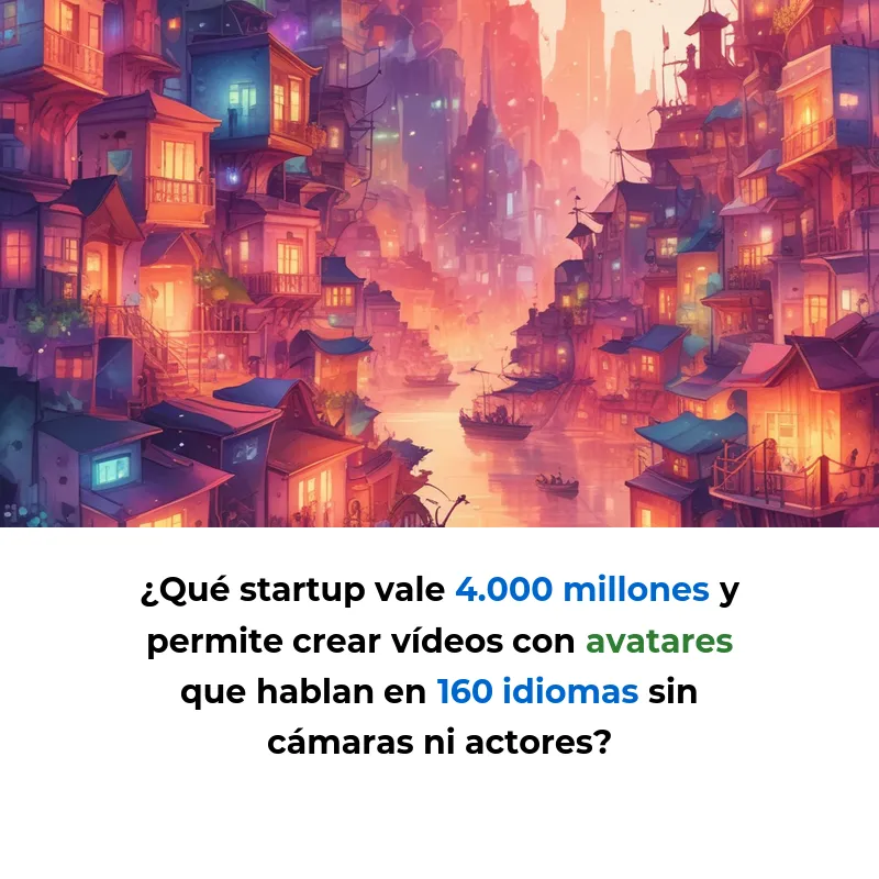 Synthesia: La plataforma británica de vídeo con IA que vale 4.000 millones de dólares - Google Ventures lidera una ronda de 200 millones en la startup que permite a 60.000 empresas crear vídeos con avatares digitales en 160 idiomas - Carousel Image