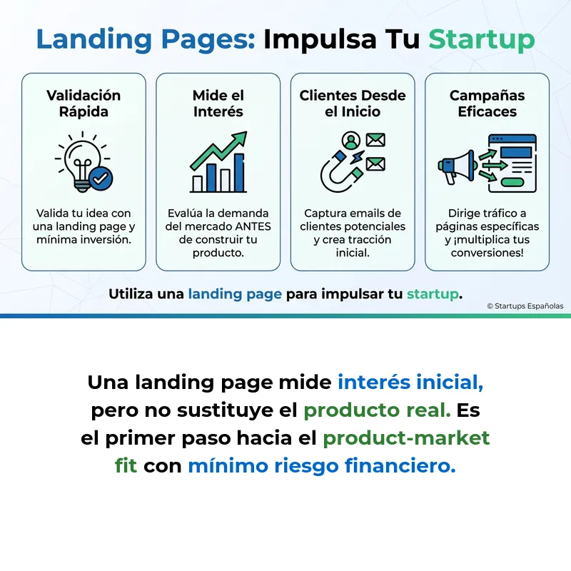 Landing Page: Qué es y Cómo Funciona en el Contexto Startup - Guía sobre páginas de aterrizaje para validación y conversión en startups - Carousel Image