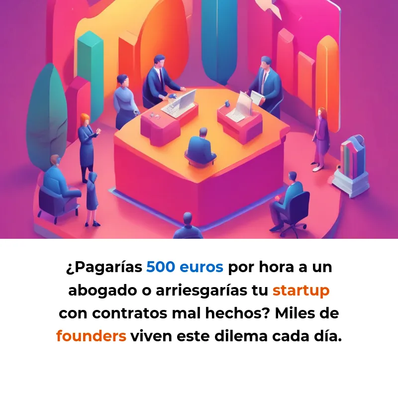 Idea de Negocio: Plataforma de IA que ayuda a startups a crear contratos sin abogados caros - Una herramienta colaborativa que usa inteligencia artificial para generar y revisar documentos legales adaptados a founders - Carousel Image