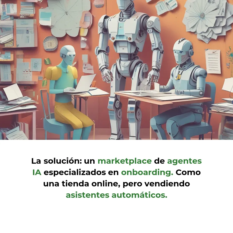 Idea de Negocio: Marketplace de Agentes IA para Integrar Empleados Nuevos - Una tienda online de asistentes automáticos que ayudan a empresas a entrenar mejor a sus trabajadores recién llegados - Carousel Image