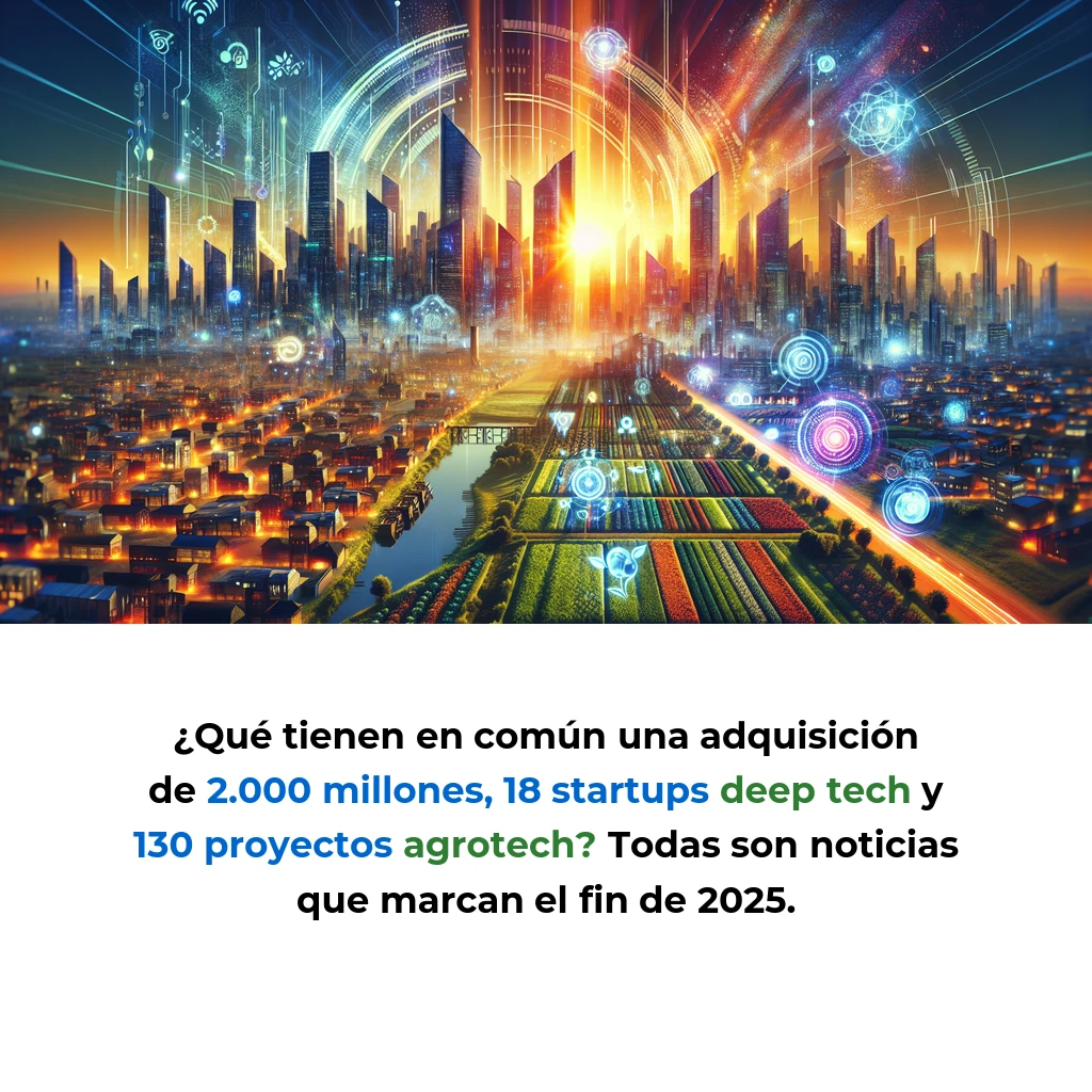 Tech y IA News 31/12/2025: Meta adquiere Manus + DraperB1 Deep Tech + Test Farms Agrotech - - - Carousel Image