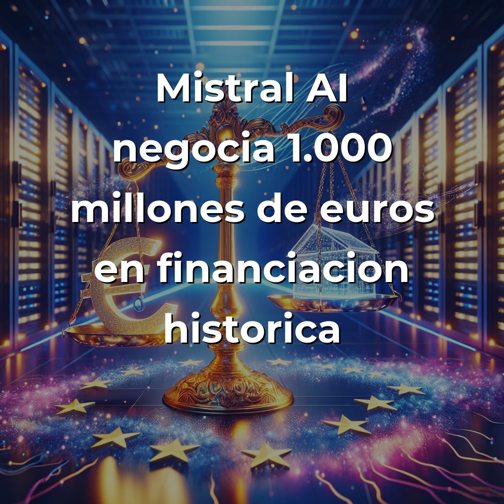 Mistral AI negocia 1.000 millones de euros: el desafío europeo que puede cambiar el juego de la IA - La startup francesa busca convertirse en el contrapeso europeo a OpenAI con una valoración de 10.000 millones y tecnología de código abierto. - Carousel Image
