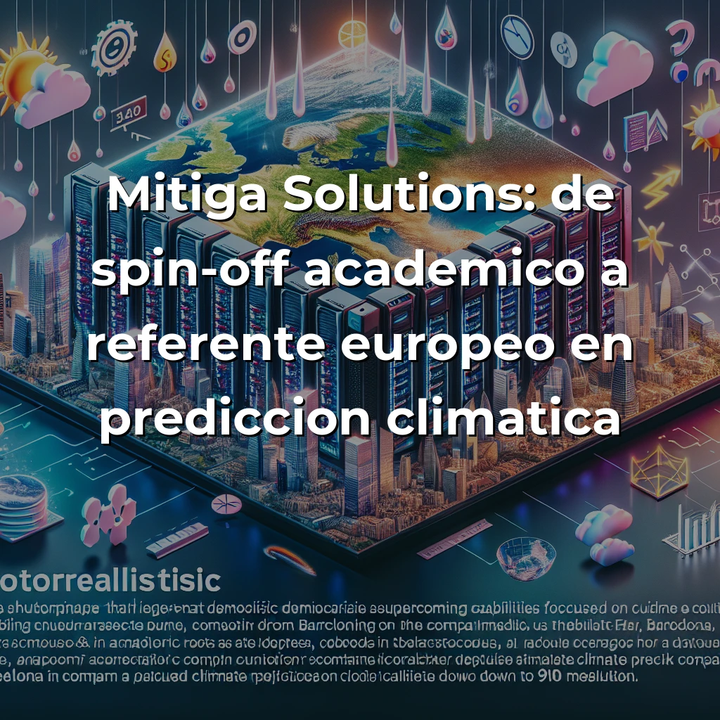 Mitiga Solutions: La startup que democratiza la supercomputación climática desde Barcelona - De spin-off académico a referente europeo en predicción de riesgos climáticos con resolución de 90 metros - Carousel Image